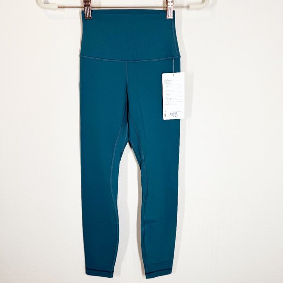 Lululemon Womens Align HR Pant 25" Size 2 Teal New with Tags - Picture 1 of 5